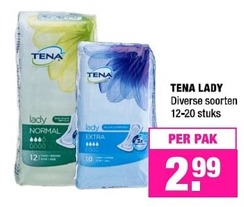 Aanbiedingen Tena lady - Tena - Geldig van 10/04/2017 tot 16/04/2017 bij Big Bazar