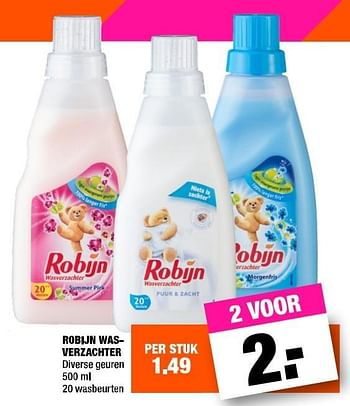 Aanbiedingen Robijn was- verzachter - Robijn - Geldig van 10/04/2017 tot 16/04/2017 bij Big Bazar