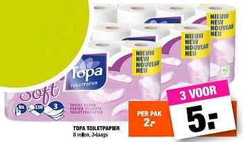 Aanbiedingen Topa toiletpapier - TOPA  - Geldig van 10/04/2017 tot 16/04/2017 bij Big Bazar
