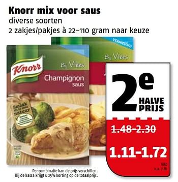Aanbiedingen Knorr mix voor saus - Knorr - Geldig van 10/04/2017 tot 17/04/2017 bij Poiesz
