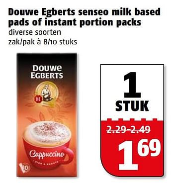 Aanbiedingen Douwe egberts senseo milk based pads of instant portion pack - Douwe Egberts - Geldig van 10/04/2017 tot 17/04/2017 bij Poiesz