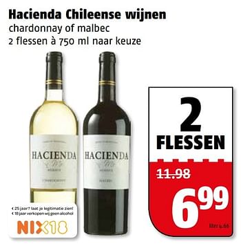 Aanbiedingen Hacienda chileense wijnen - Witte wijnen - Geldig van 10/04/2017 tot 17/04/2017 bij Poiesz