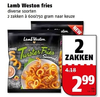 Aanbiedingen Lamb weston fries - Lambweston - Geldig van 10/04/2017 tot 17/04/2017 bij Poiesz