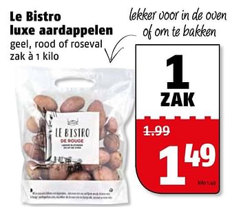 Aanbiedingen Le bistro luxe aardappelen - Le Bistro - Geldig van 10/04/2017 tot 17/04/2017 bij Poiesz