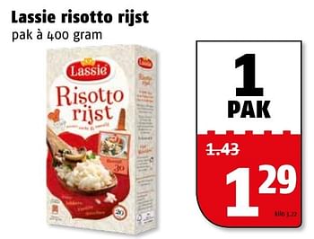 Aanbiedingen Lassie risotto rijst - Lassie - Geldig van 10/04/2017 tot 17/04/2017 bij Poiesz