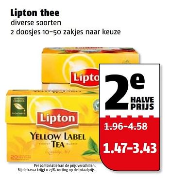 Aanbiedingen Lipton thee - Lipton - Geldig van 10/04/2017 tot 17/04/2017 bij Poiesz
