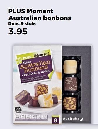 Aanbiedingen Plus moment australian bonbons - Huismerk - Plus - Geldig van 02/04/2017 tot 17/04/2017 bij Plus