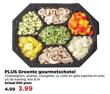 Aanbiedingen Plus groente gourmetschotel - Huismerk - Plus - Geldig van 02/04/2017 tot 17/04/2017 bij Plus