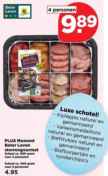 Aanbiedingen Plus moment beter leven sterrengourmet - Huismerk - Plus - Geldig van 02/04/2017 tot 17/04/2017 bij Plus