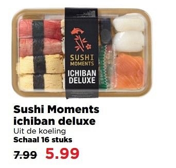 Aanbiedingen Sushi moments ichiban deluxe - Huismerk - Plus - Geldig van 02/04/2017 tot 17/04/2017 bij Plus