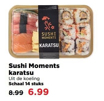 Aanbiedingen Sushi moments karatsu - Huismerk - Plus - Geldig van 02/04/2017 tot 17/04/2017 bij Plus