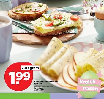 Aanbiedingen Plus kaasspecialiteiten plakken - Huismerk - Plus - Geldig van 02/04/2017 tot 17/04/2017 bij Plus