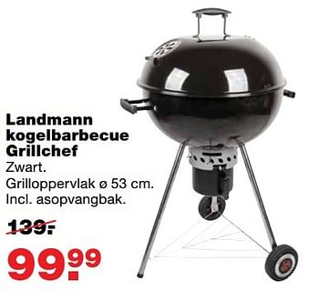 Aanbiedingen Landmann kogelbarbecue grillchef - Landmann - Geldig van 10/04/2017 tot 17/04/2017 bij Praxis