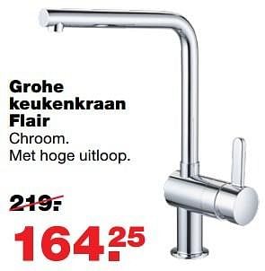 Aanbiedingen Grohe keukenkraan flair - Grohe - Geldig van 10/04/2017 tot 17/04/2017 bij Praxis