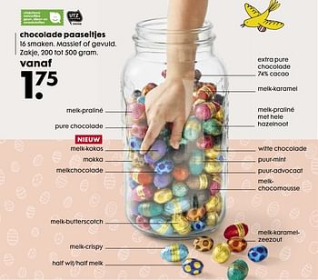Aanbiedingen Chocolade paaseitjes - Huismerk - Hema - Geldig van 03/04/2017 tot 17/04/2017 bij Hema