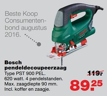 Aanbiedingen Bosch pendeldecoupeerzaag pst 900 pel - Bosch - Geldig van 10/04/2017 tot 17/04/2017 bij Praxis