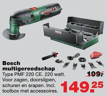 Aanbiedingen Bosch multigereedschap pmf 220 ce - Bosch - Geldig van 10/04/2017 tot 17/04/2017 bij Praxis