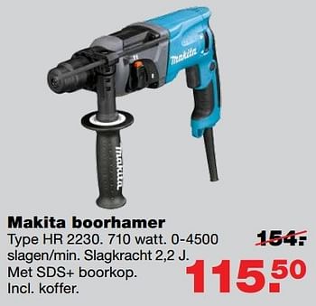 Aanbiedingen Makita boorhamer hr 2230 - Makita - Geldig van 10/04/2017 tot 17/04/2017 bij Praxis