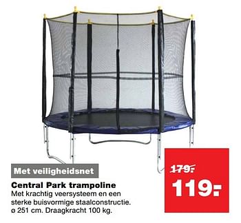Aanbiedingen Central park trampoline - Central Park - Geldig van 10/04/2017 tot 17/04/2017 bij Praxis
