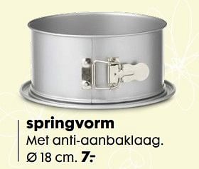 Aanbiedingen Springvorm - Huismerk - Hema - Geldig van 03/04/2017 tot 17/04/2017 bij Hema