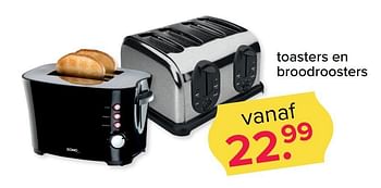 Aanbiedingen Domo toasters en broodroosters - Domo - Geldig van 07/04/2017 tot 17/04/2017 bij Kijkshop