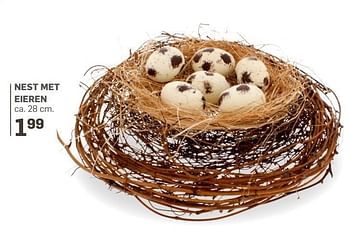 Aanbiedingen Nest met eieren - Huismerk - Action - Geldig van 05/04/2017 tot 17/04/2017 bij Action