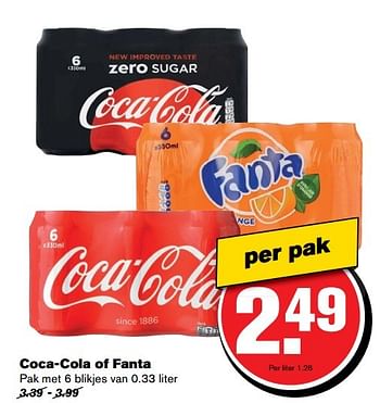 Aanbiedingen Coca-cola of fanta - The Coca Cola Company - Geldig van 12/04/2017 tot 18/04/2017 bij Hoogvliet