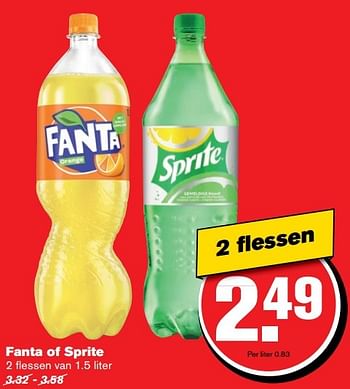 Aanbiedingen Fanta of sprite - The Coca Cola Company - Geldig van 12/04/2017 tot 18/04/2017 bij Hoogvliet