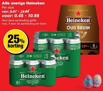 Aanbiedingen Alle overige heineken - Heineken - Geldig van 12/04/2017 tot 18/04/2017 bij Hoogvliet