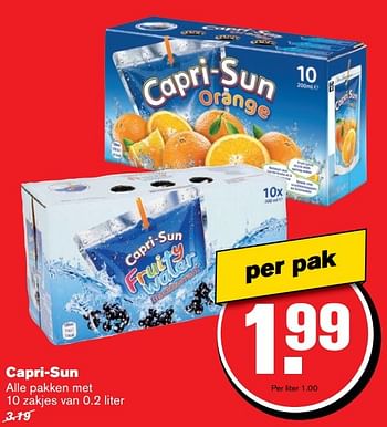Aanbiedingen Capri-sun - Capri-Sun - Geldig van 12/04/2017 tot 18/04/2017 bij Hoogvliet