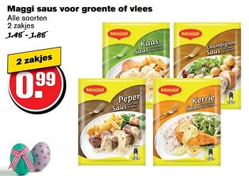 Aanbiedingen Maggi saus voor groente of vlees - MAGGI - Geldig van 12/04/2017 tot 18/04/2017 bij Hoogvliet