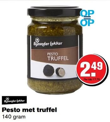 Aanbiedingen Pesto met truffel - Huismerk - Hoogvliet - Geldig van 12/04/2017 tot 18/04/2017 bij Hoogvliet