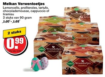 Aanbiedingen Melkan verwentoetjes - Melkan - Geldig van 12/04/2017 tot 18/04/2017 bij Hoogvliet