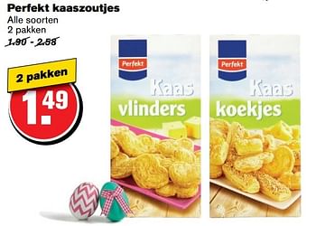 Aanbiedingen Perfekt kaaszoutjes - Perfekt - Geldig van 12/04/2017 tot 18/04/2017 bij Hoogvliet