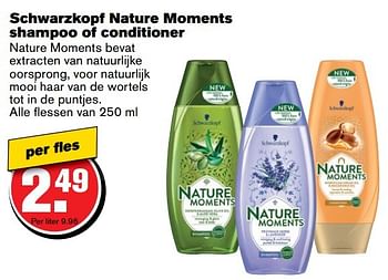 Aanbiedingen Schwarzkopf nature moments shampoo of conditioner - Schwartzkopf - Geldig van 12/04/2017 tot 18/04/2017 bij Hoogvliet