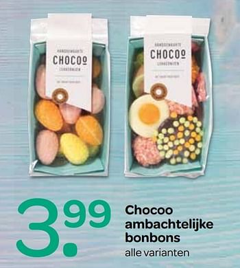Aanbiedingen Chocoo ambachtelijke bonbons - Huismerk - Attent - Geldig van 12/04/2017 tot 19/04/2017 bij Attent