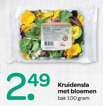 Aanbiedingen Kruidensla met bloemen - Huismerk - Attent - Geldig van 12/04/2017 tot 19/04/2017 bij Attent
