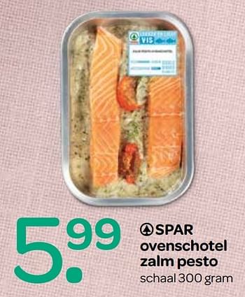 Aanbiedingen Spar ovenschotel zalm pesto - Spar - Geldig van 12/04/2017 tot 19/04/2017 bij Attent