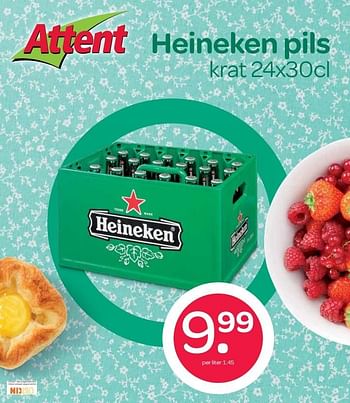 Aanbiedingen Heineken pils - Heineken - Geldig van 12/04/2017 tot 19/04/2017 bij Attent
