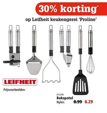 Aanbiedingen Bakspatel nylon - Leifheit - Geldig van 06/04/2017 tot 19/04/2017 bij Marskramer