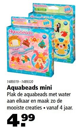 Aanbiedingen Aquabeads mini - Huismerk - Marskramer - Geldig van 06/04/2017 tot 19/04/2017 bij Marskramer