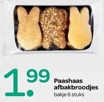 Aanbiedingen Paashaas afbakbroodjes - Huismerk - Spar  - Geldig van 06/04/2017 tot 19/04/2017 bij Spar