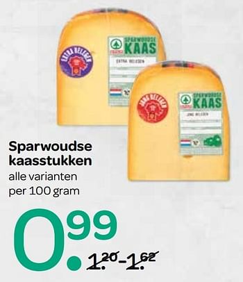 Aanbiedingen Sparwoudse kaasstukken - Huismerk - Spar  - Geldig van 06/04/2017 tot 19/04/2017 bij Spar