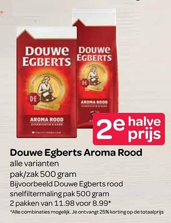 Aanbiedingen Douwe egberts rood snelfiltermaling - Douwe Egberts - Geldig van 06/04/2017 tot 19/04/2017 bij Spar
