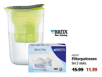 Aanbiedingen Filterpatronen - Brita - Geldig van 06/04/2017 tot 19/04/2017 bij Marskramer