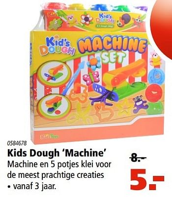 Aanbiedingen Kids dough machine - Huismerk - Marskramer - Geldig van 06/04/2017 tot 19/04/2017 bij Marskramer