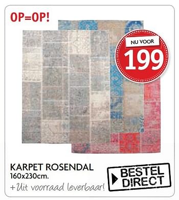 Aanbiedingen Karpet rosendal - Huismerk - Profijt Meubelen - Geldig van 14/04/2017 tot 21/04/2017 bij Profijt Meubel
