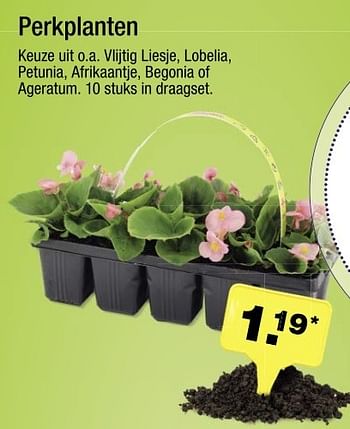 Aanbiedingen Perkplanten - Huismerk - Aldi - Geldig van 16/04/2017 tot 22/04/2017 bij Aldi