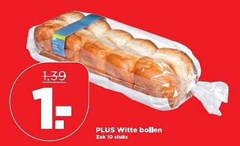 Aanbiedingen Plus witte bollen - Huismerk - Plus - Geldig van 16/04/2017 tot 22/04/2017 bij Plus