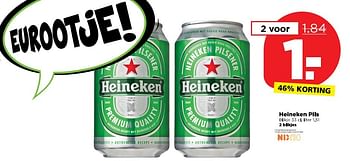 Aanbiedingen Heineken pils - Heineken - Geldig van 16/04/2017 tot 22/04/2017 bij Plus